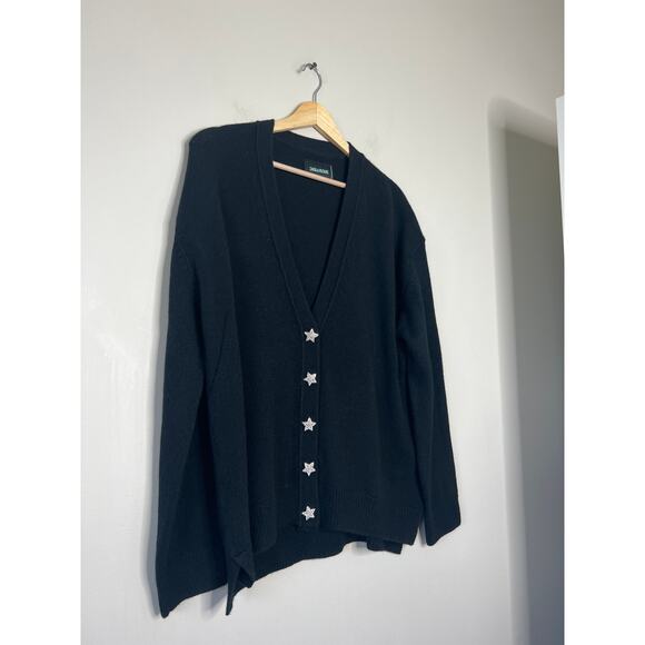NWT Zadig & Voltaire Mirka V-Neck Cardigan Women's Noir Size: Medium - Picture 3 of 9